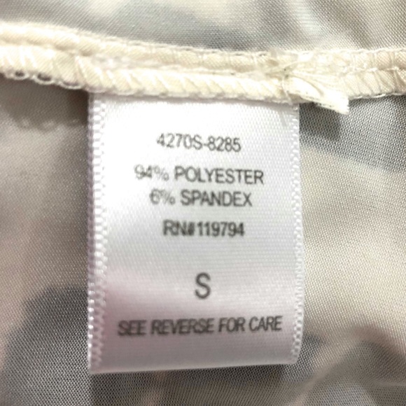 🛑SOLD🛑One World Dress Sz Sm Black White Tie Die Stretch - Picture 8 of 8